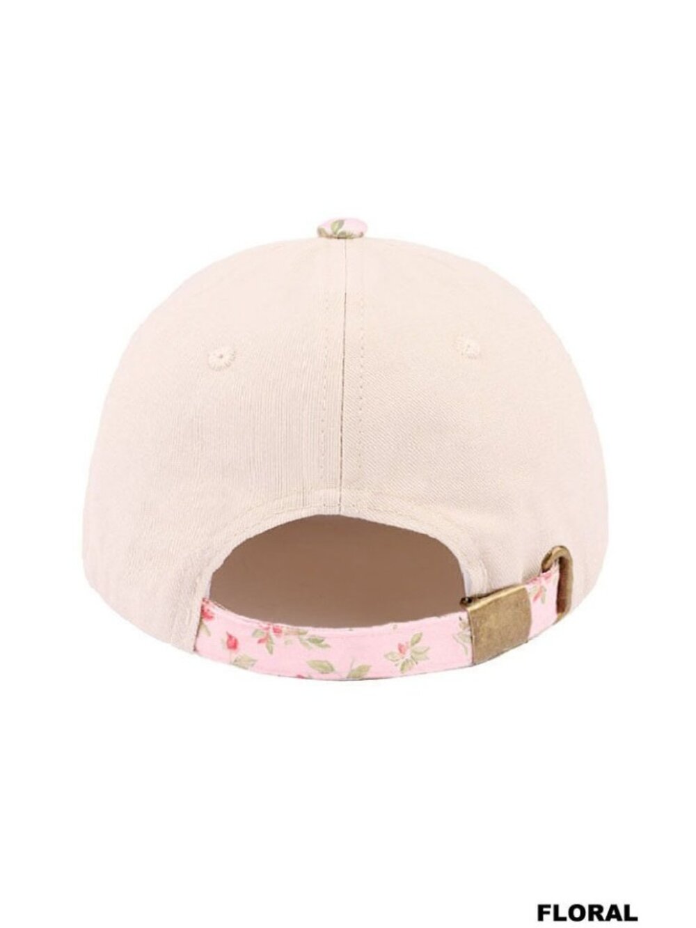 Mom’s Club Pink Floral Baseball Cap - Picture 3 of 3